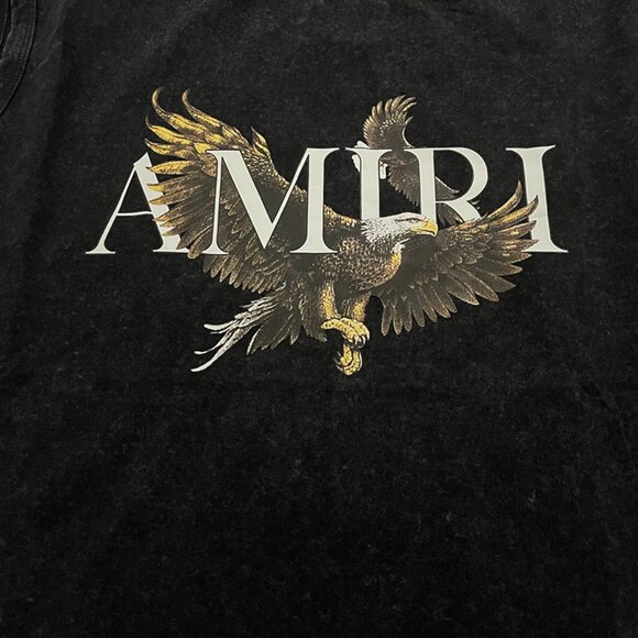 Amiri Distressed Vintage Sleeveless Tank Top In Black. - Picture 2 of 4